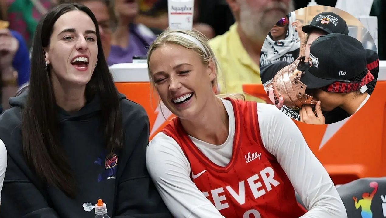 Sophie Cunningham, Caitlin Clark and others erupt with excitement as $217,640 rookie Makayla Timpson celebrates Fever