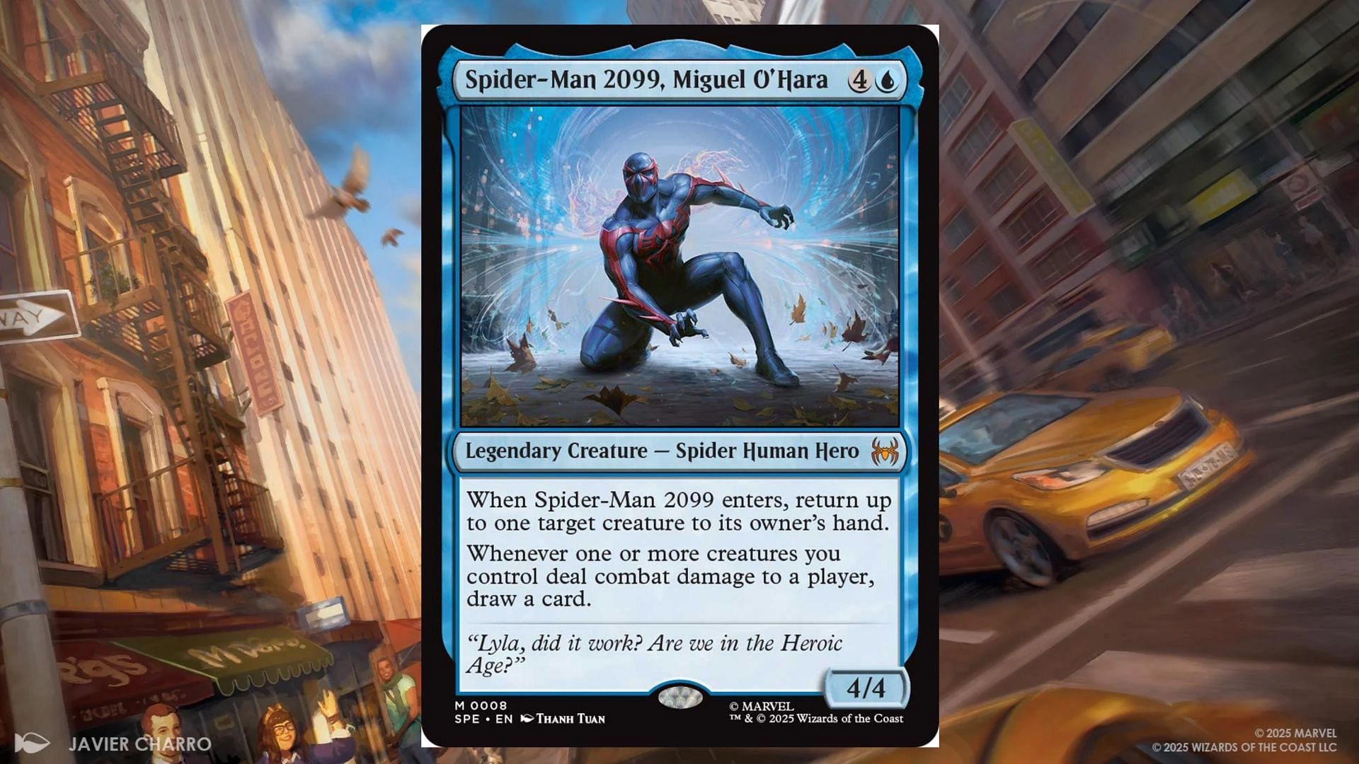 Miguel O&#039;Hara brings control and order to the table with his Welcome Deck precon (Image via Wizards of the Coast)