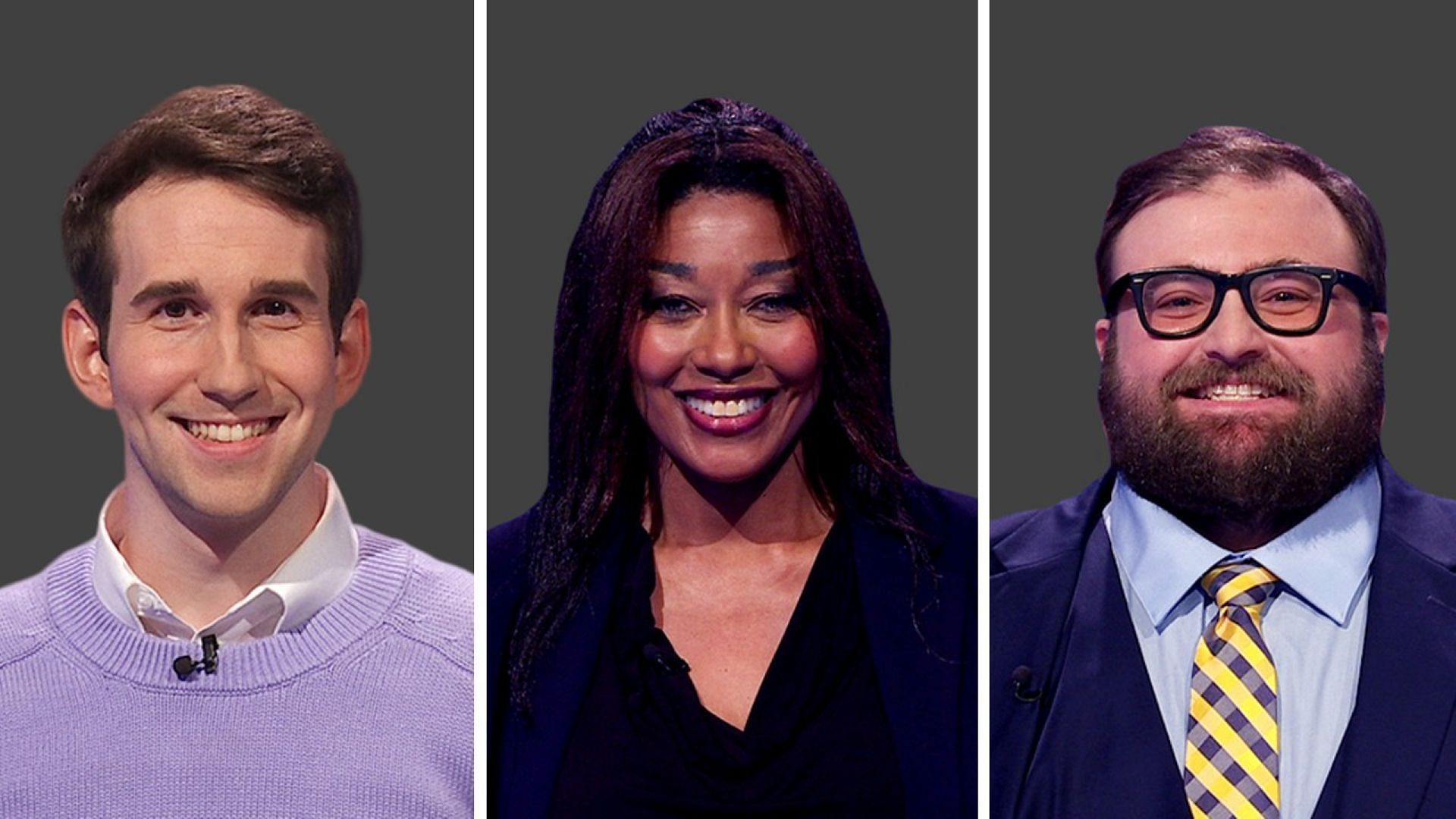 The contestants for today (image via jeopardy.com)