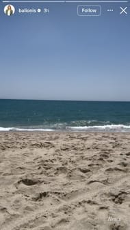 Still taken from Amanda Balionis' Instagram Story _ Source: Instagram/@balionis