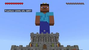 Minecraft player builds gigantic statue of Steve