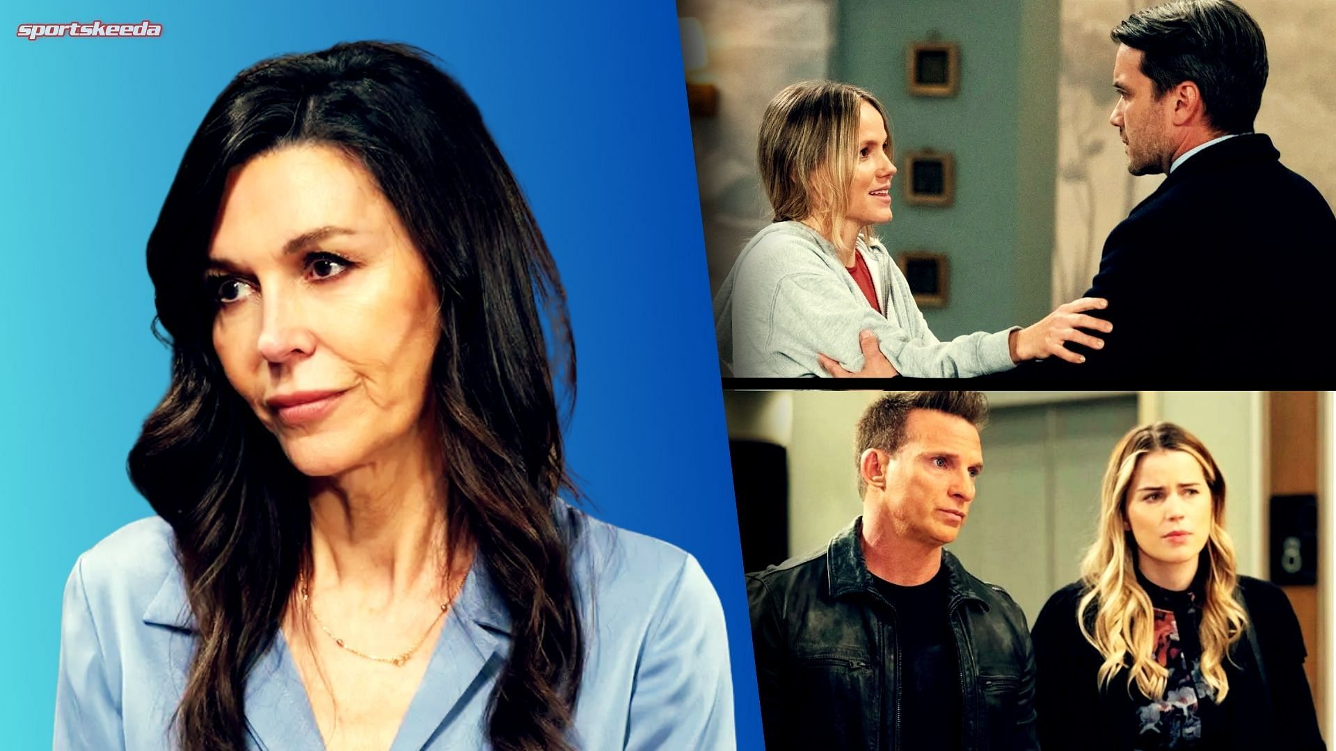 Clockwise from left, Anna, Lulu, Dante, Sasha and Jason on General Hospital (Custom edit by Sportskeeda, Original images via ABC Network)