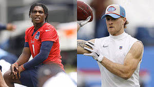“Just not going to sit over here” - Titans OT weighs in on Cam Ward-Will Levis QB competition
