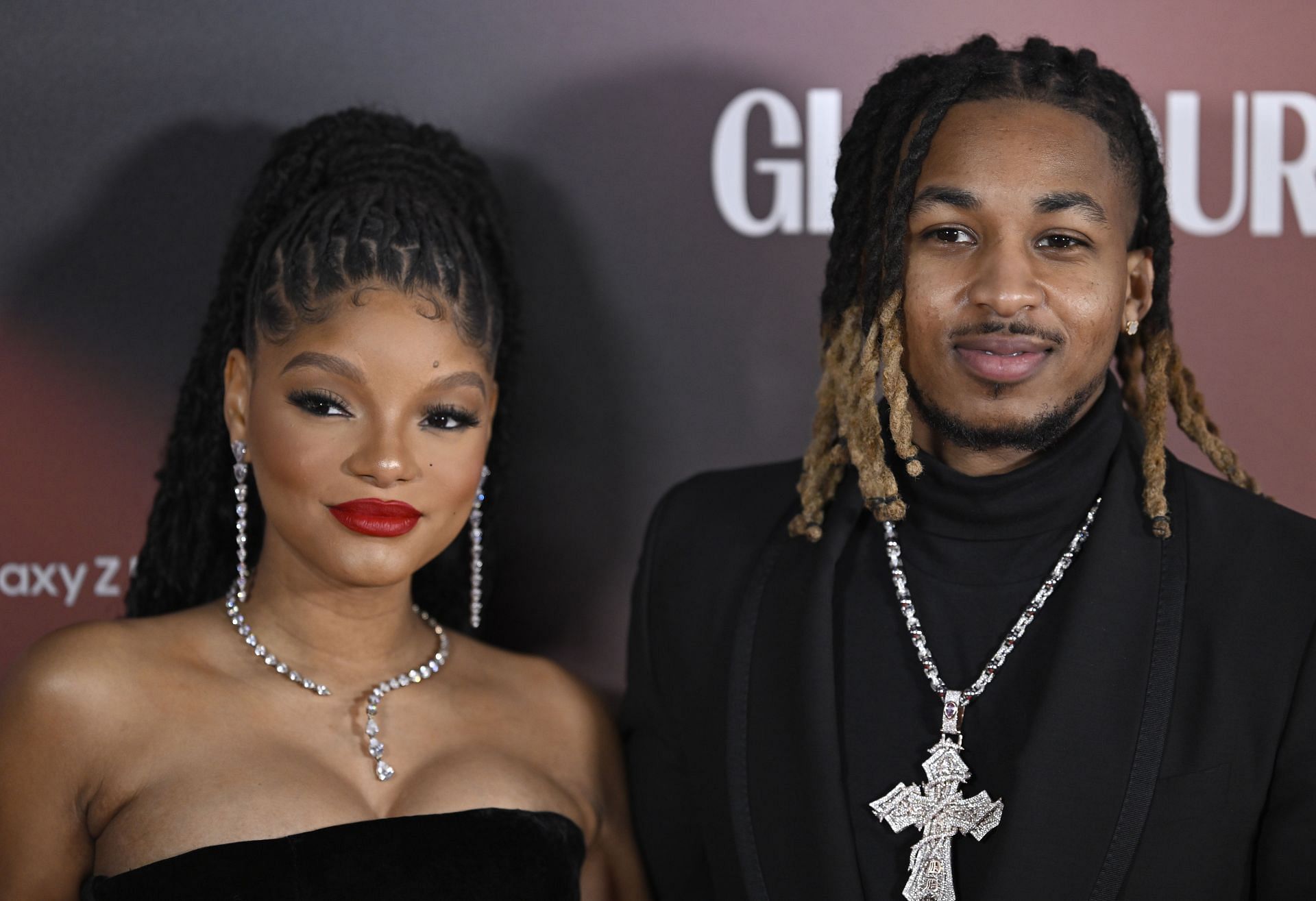 Halle Bailey and Darryl at Glamour Women of The Year Awards 2023 &ndash; Arrivals (Image Source: Getty)