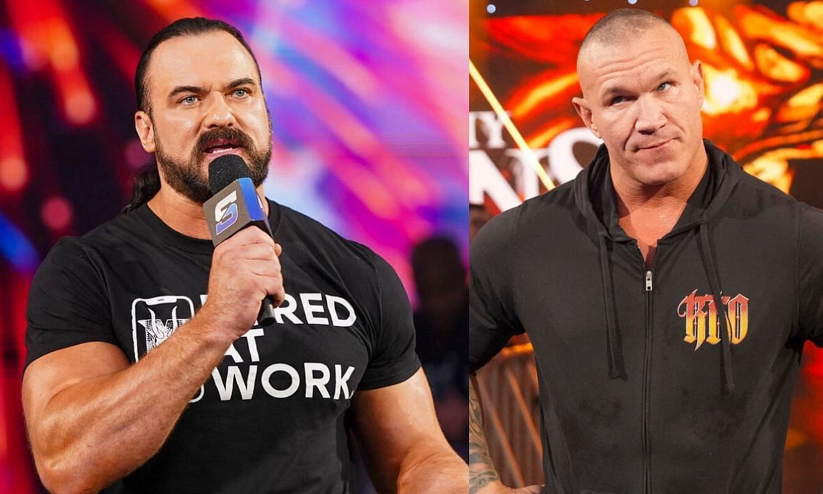 WWE superstars, Drew McIntyre (L) and Randy Orton (R). [Photo credit: WWE.com]