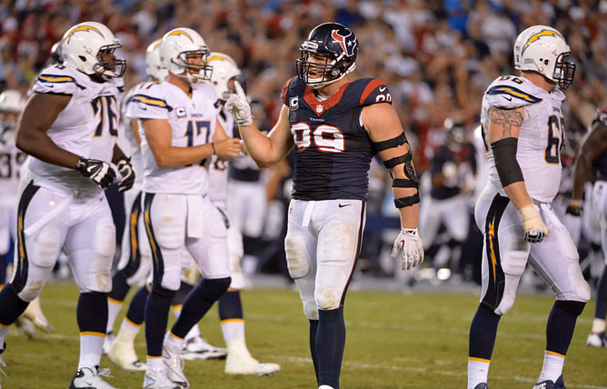 JJ Watt takes cheeky jab at Philip Rivers as QB signs one day contract to retire with Chargers