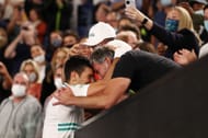 Novak Djokovic and Goran Ivanisevic at the Australian Open 2021 | Getty Images