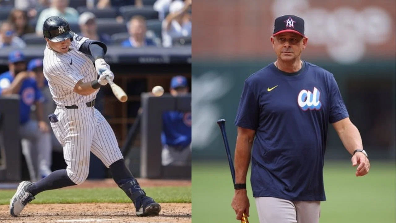Anthony Volpe and Aaron Boone [Source: Imagn]