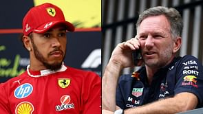 Lewis Hamilton reacts to Christian Horner being fired by Red Bull