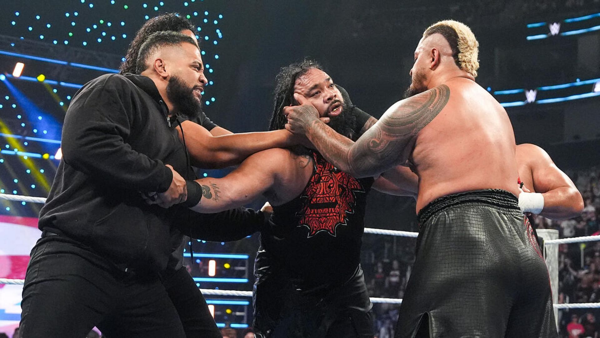 The Bloodline on SmackDown [Image Credits: WWE.com]