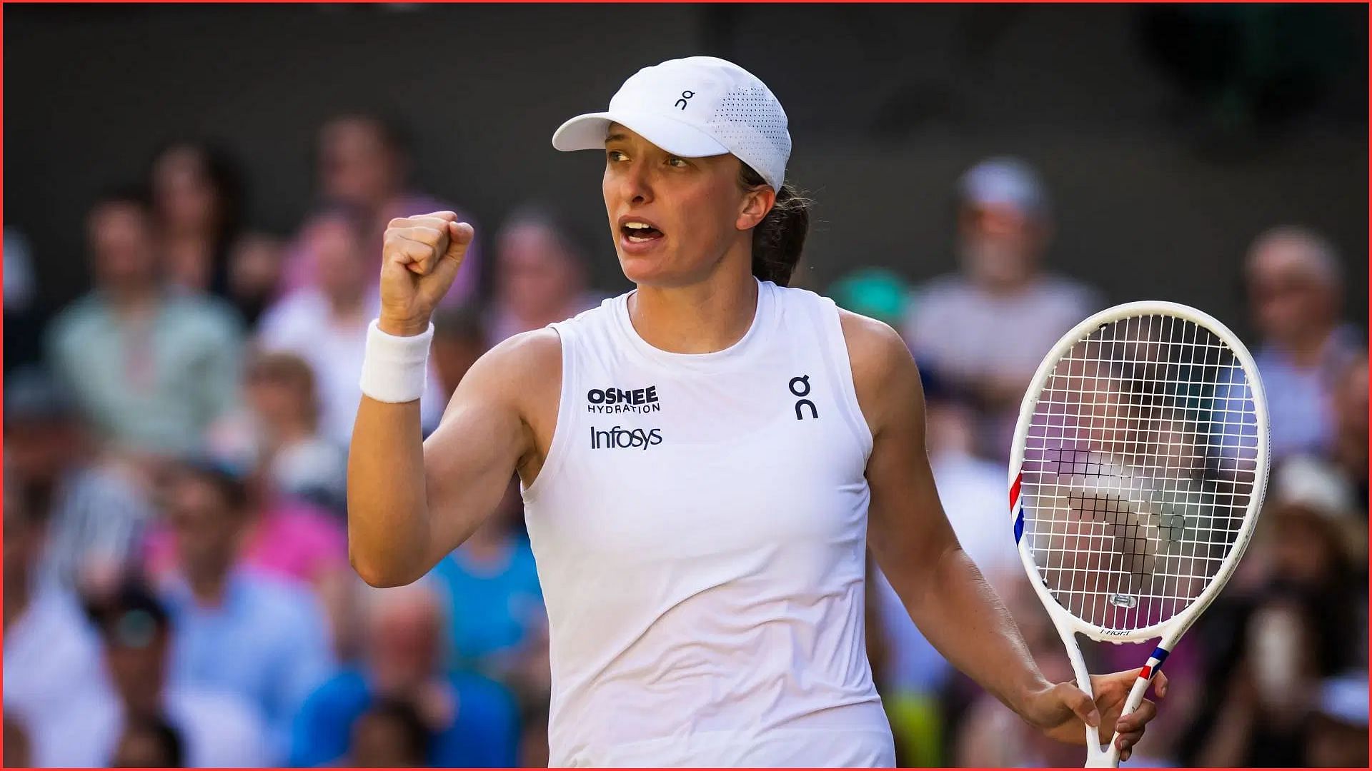 Iga Swiatek at the 2025 Wimbledon Championships | Getty