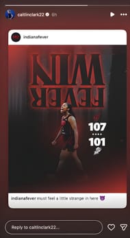 Credits: Instagram (@caitlinclark22)