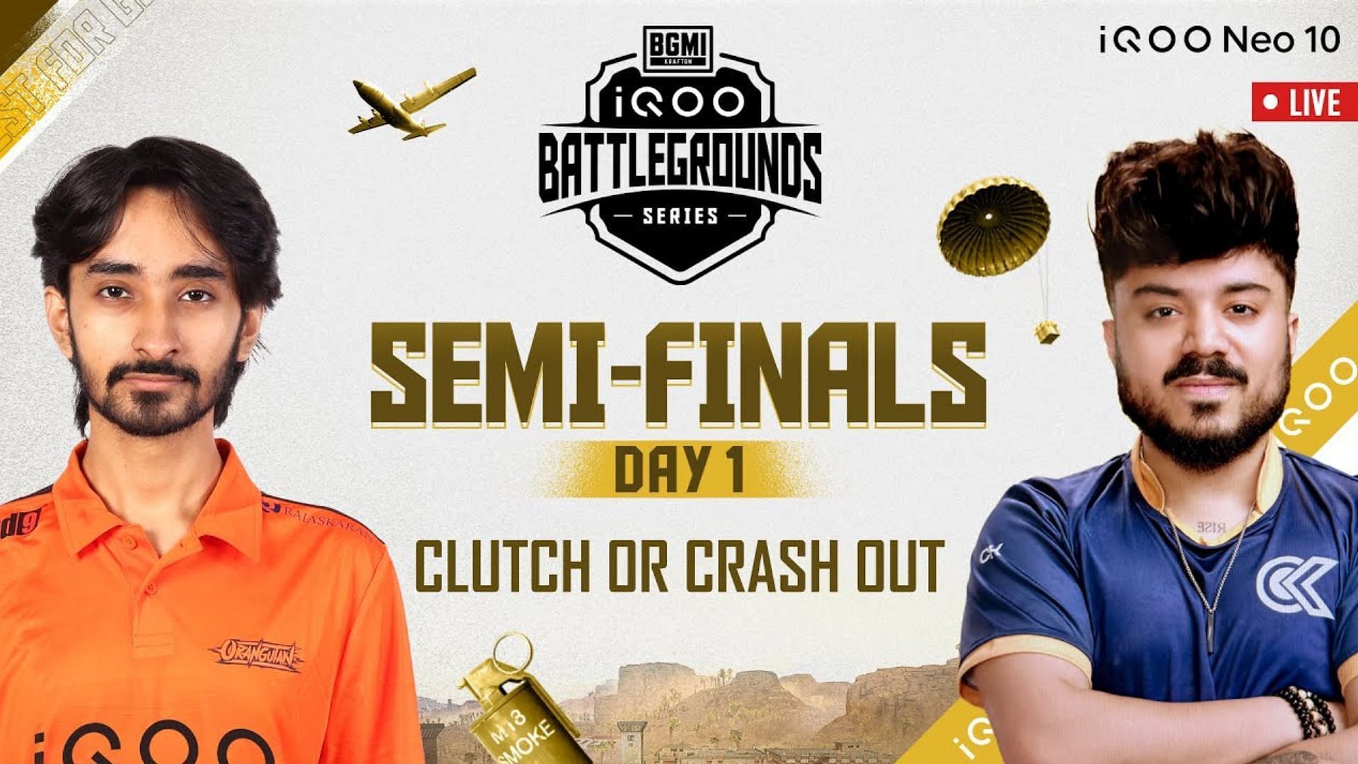 Battlegrounds Series 2025 Semifinals began on July 25 (Image via YouTube/iQOO Esports)