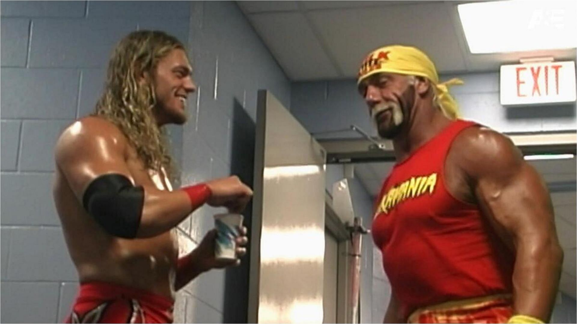 Adam Copeland and Hulk Hogan