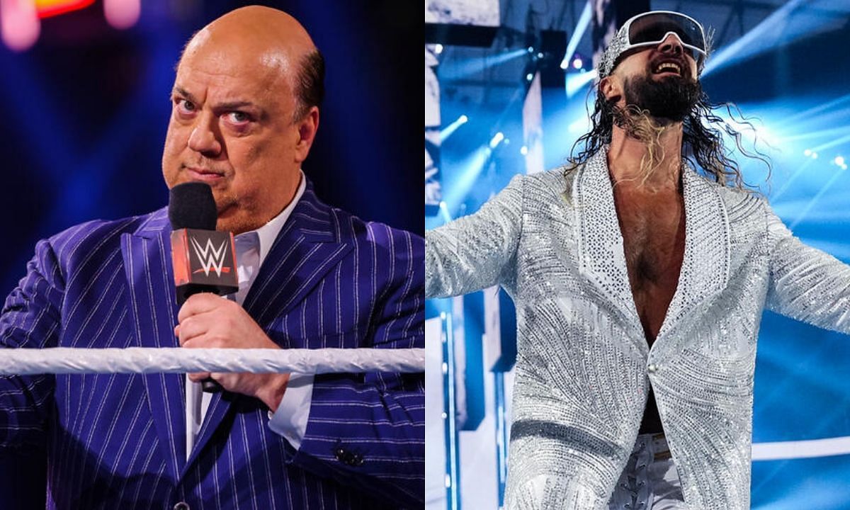 Paul Heyman (L) and Seth Rollins (R). [Photo credit: WWE.com]