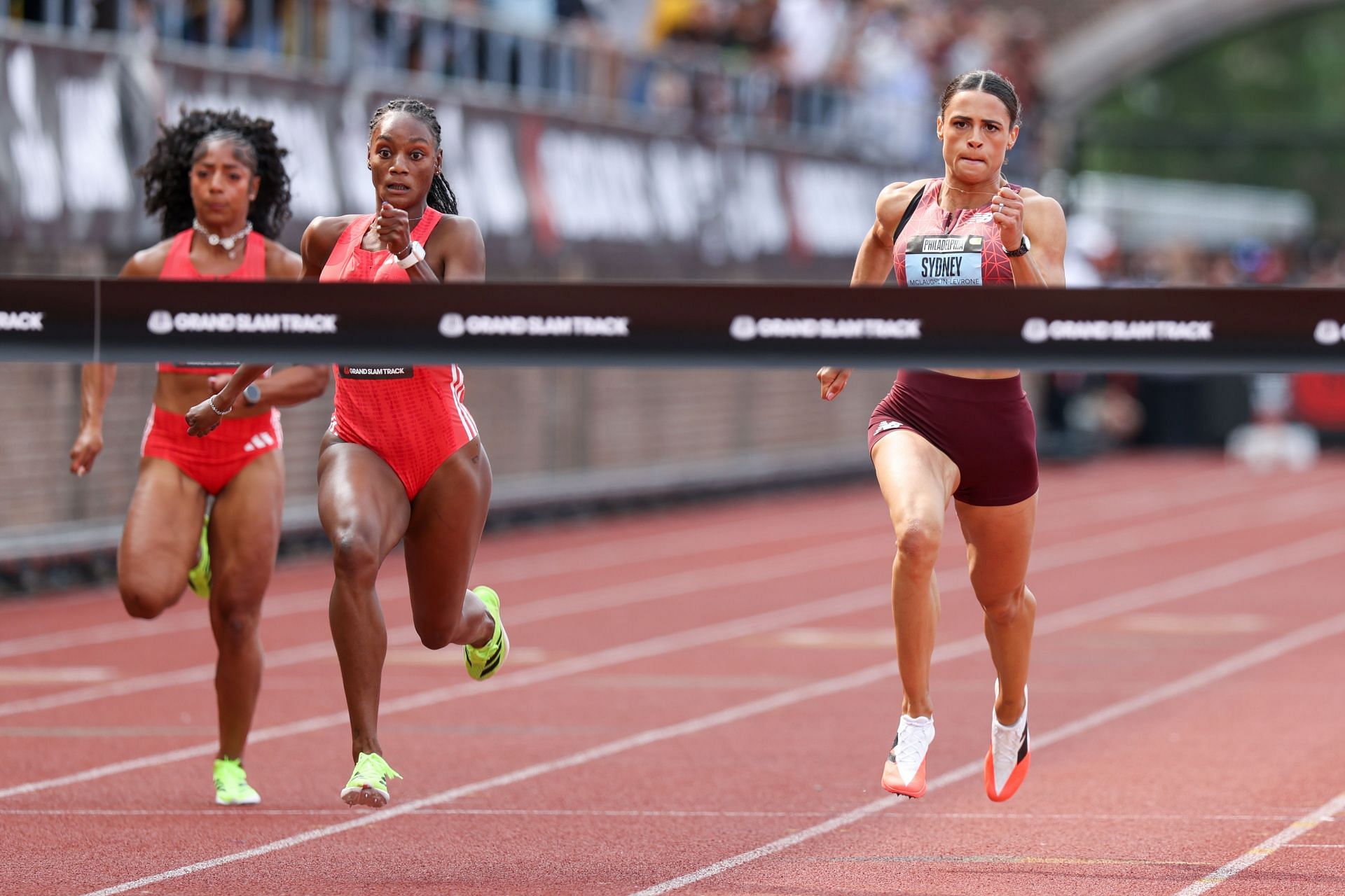 Sydney McLaughlin-Levrone at the Grand Slam Track - Philadelphia - Source: Getty