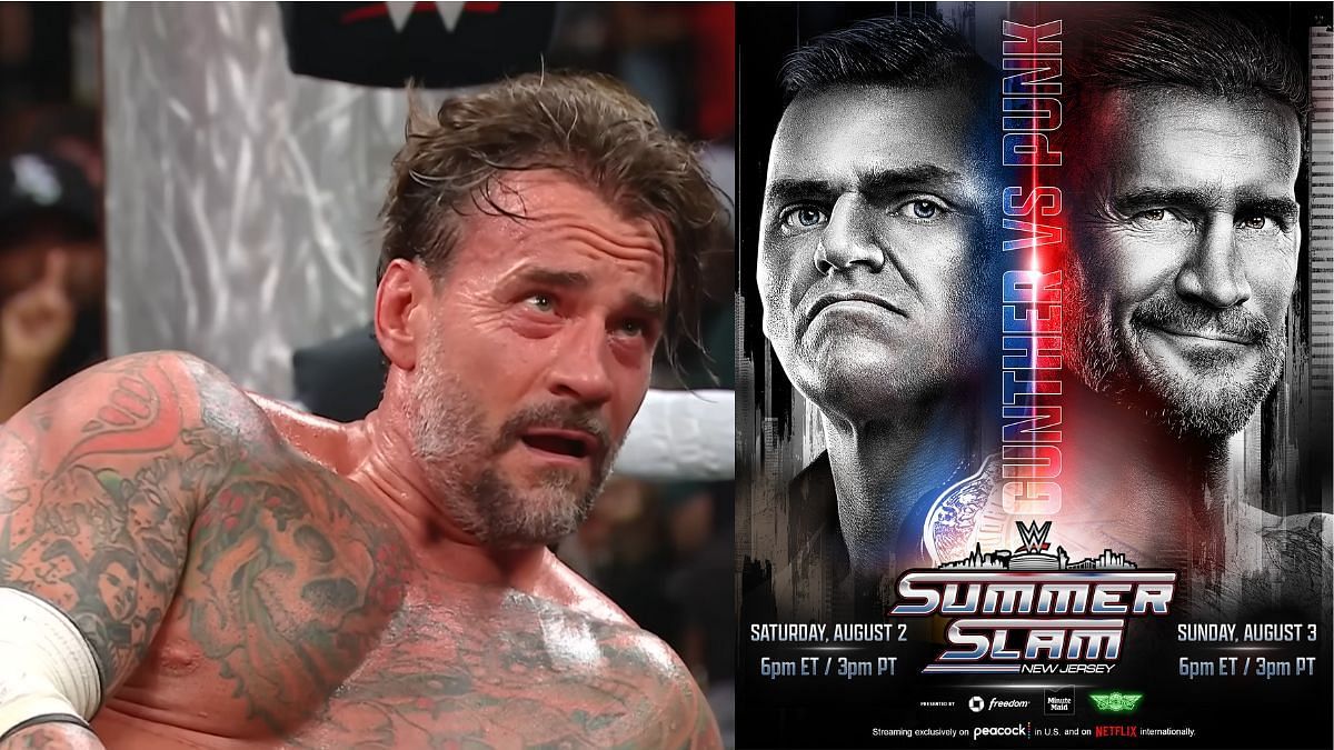 CM Punk vs. Gunther is set for SummerSlam! [Images via WWE