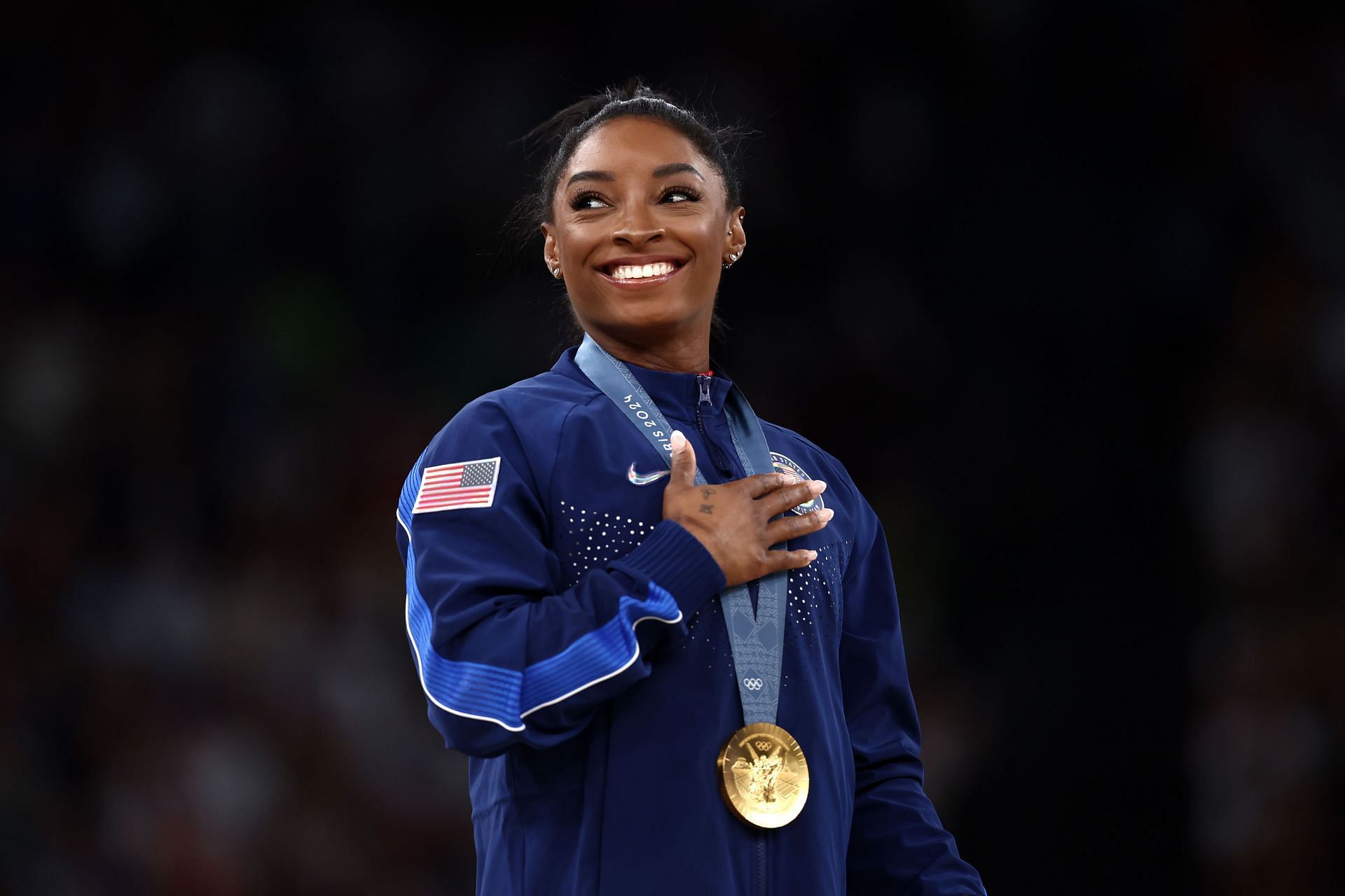 Simone Biles of Team United States during the Olympic Games 2024 in Paris, France. (Photo by Getty Images)