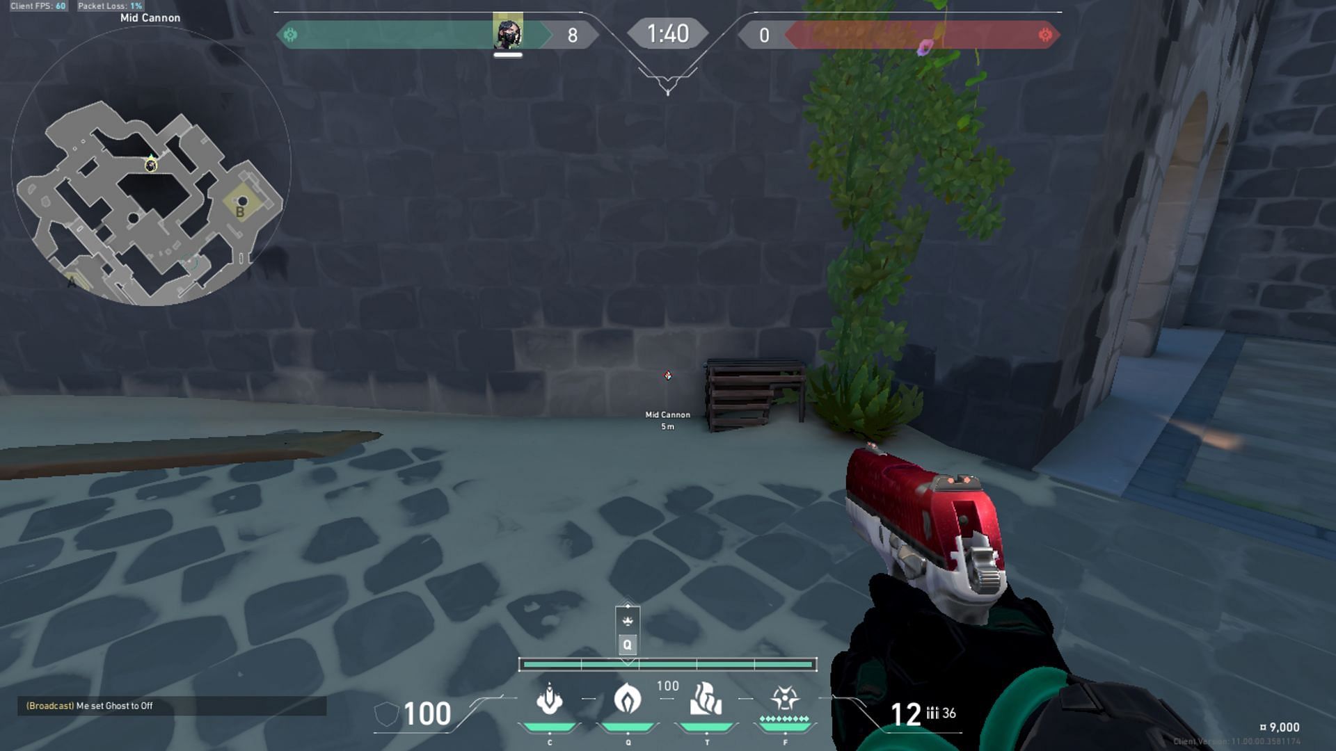 Stand next to the miniature structure on the ground (Image via Riot Games)