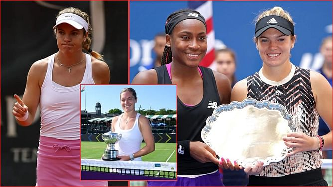 Coco Gauff shows love for former doubles partner Caty McNally as she defeats top seed to win Newport Challenger