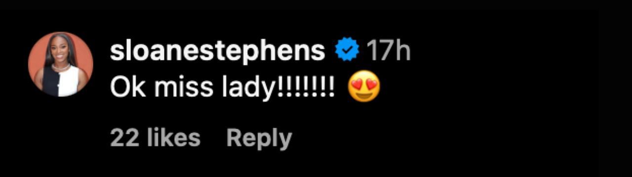 Source: @sloanestephens via @tonibreidinger on Instagram