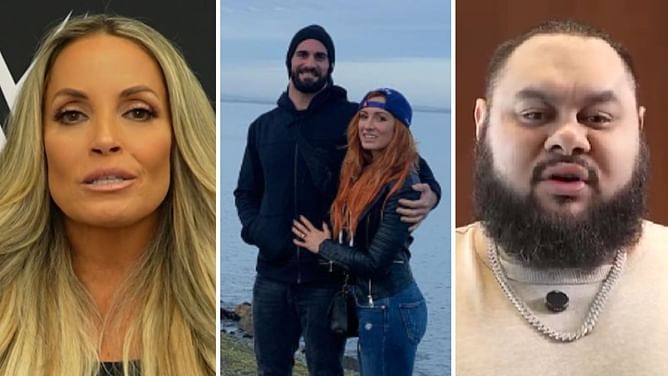 Trish Stratus, Bronson Reed, Nikki Bella, and more WWE stars react to Becky Lynch's personal update with Seth Rollins