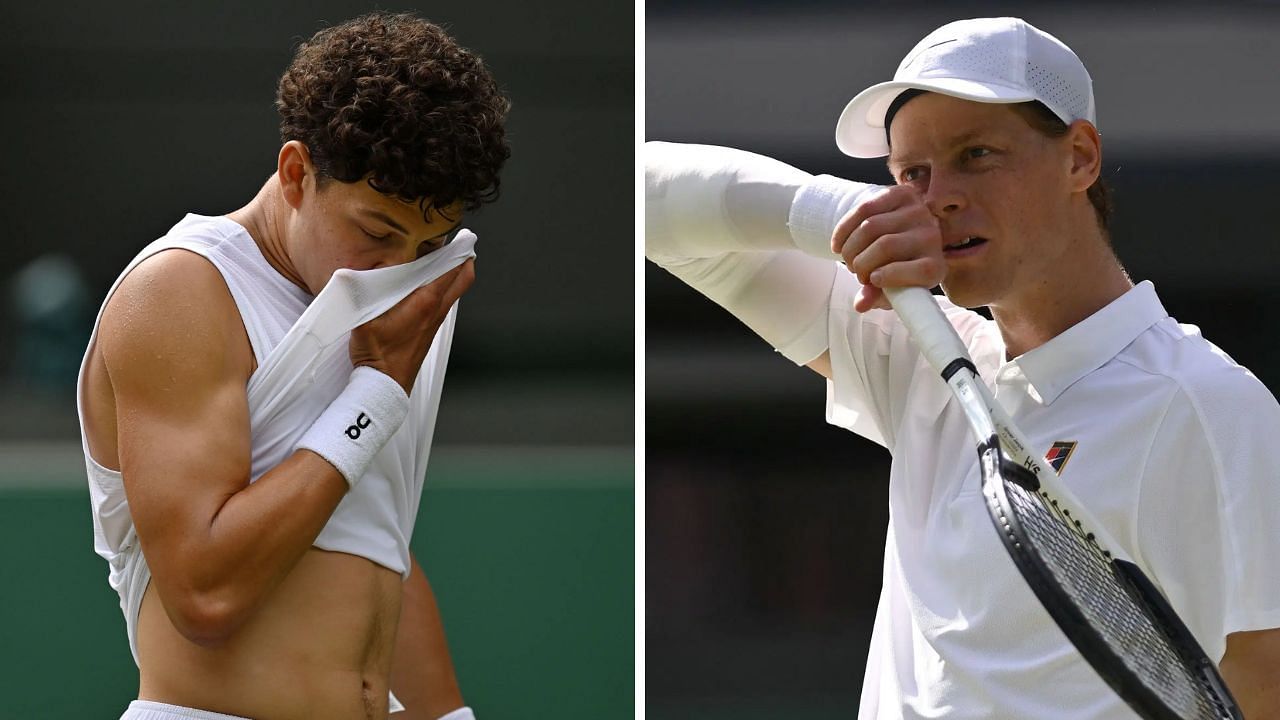 Jannik Sinner injury Wimbledon Ben Shelton