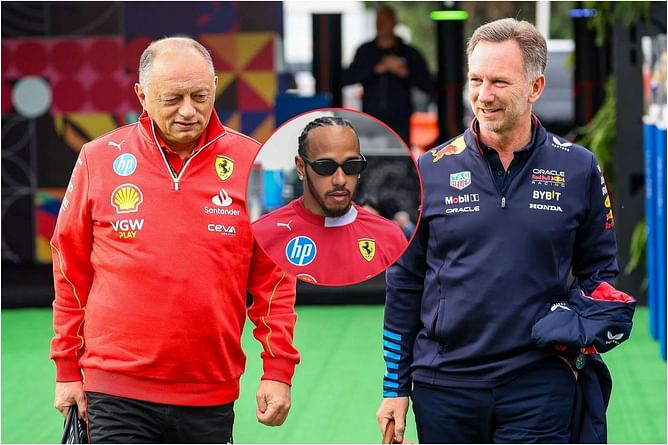 F1 insider claims Lewis Hamilton would leave Ferrari if Christian Horner replaces Fred Vasseur