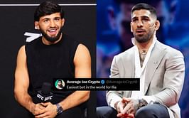 Arman Tsarukyan proposing $500,000 bet with Ilia Topuria for potential title fight sends fans reeling: "That’s peanuts for Ilia"