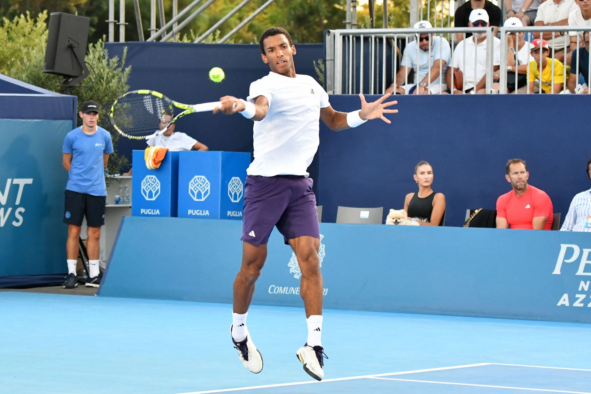 Felix Auger-Aliassime at the Hopman Cup 2025. (Photo: Getty)