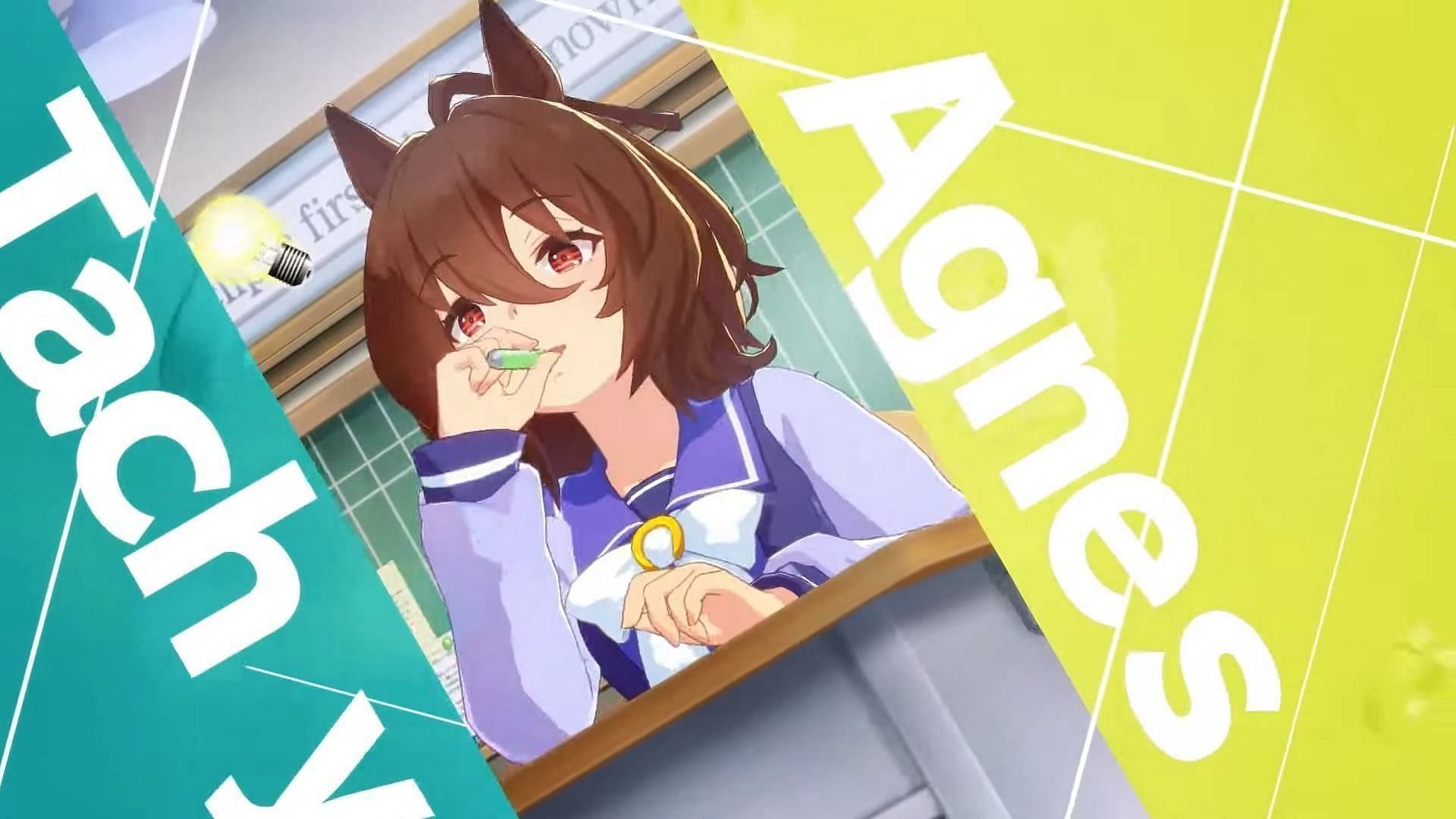 Still from the Agnes Tachyon introduction video (Image via Cygames)