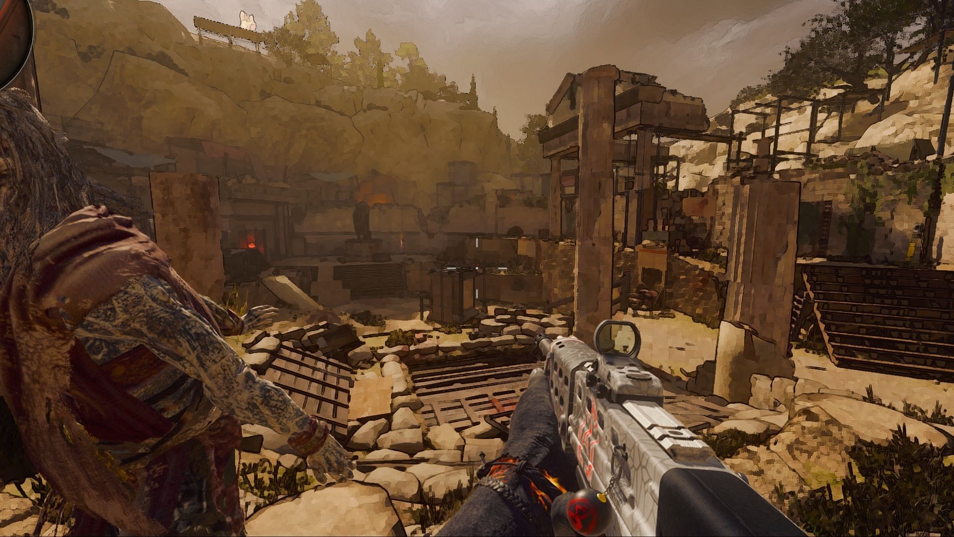 The Tomb cel-shaded version (Image via Sportskeeda Gaming || Activision)