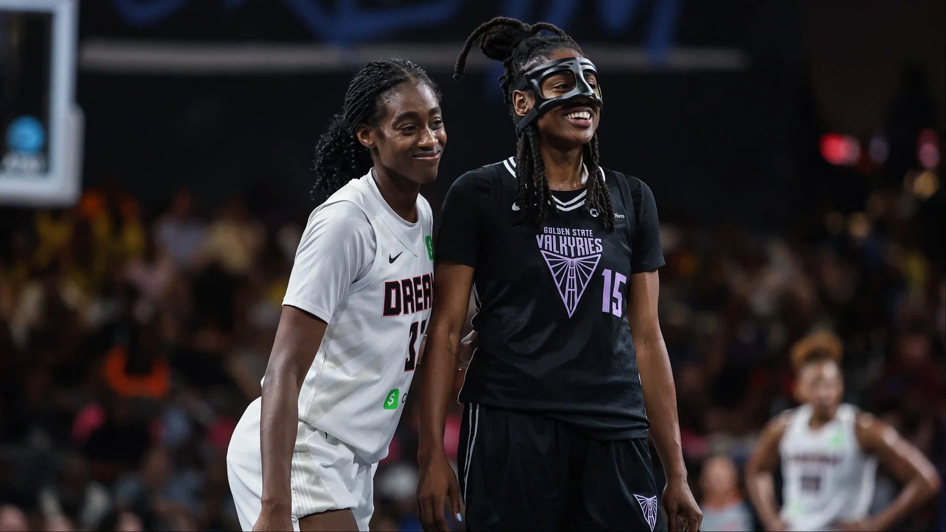 Fans go wild after dildo lands on court and causes shocking stoppage during Valkyries vs Dream game. (Photo: IMAGN)
