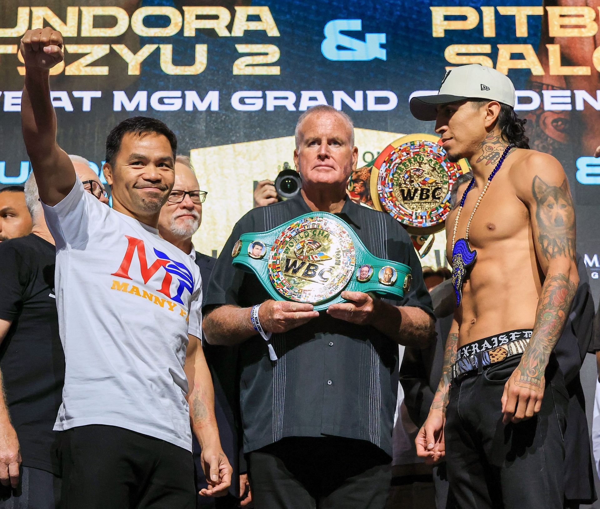 Manny Pacquiao v Mario Barrios - Weigh-in - Source: Getty