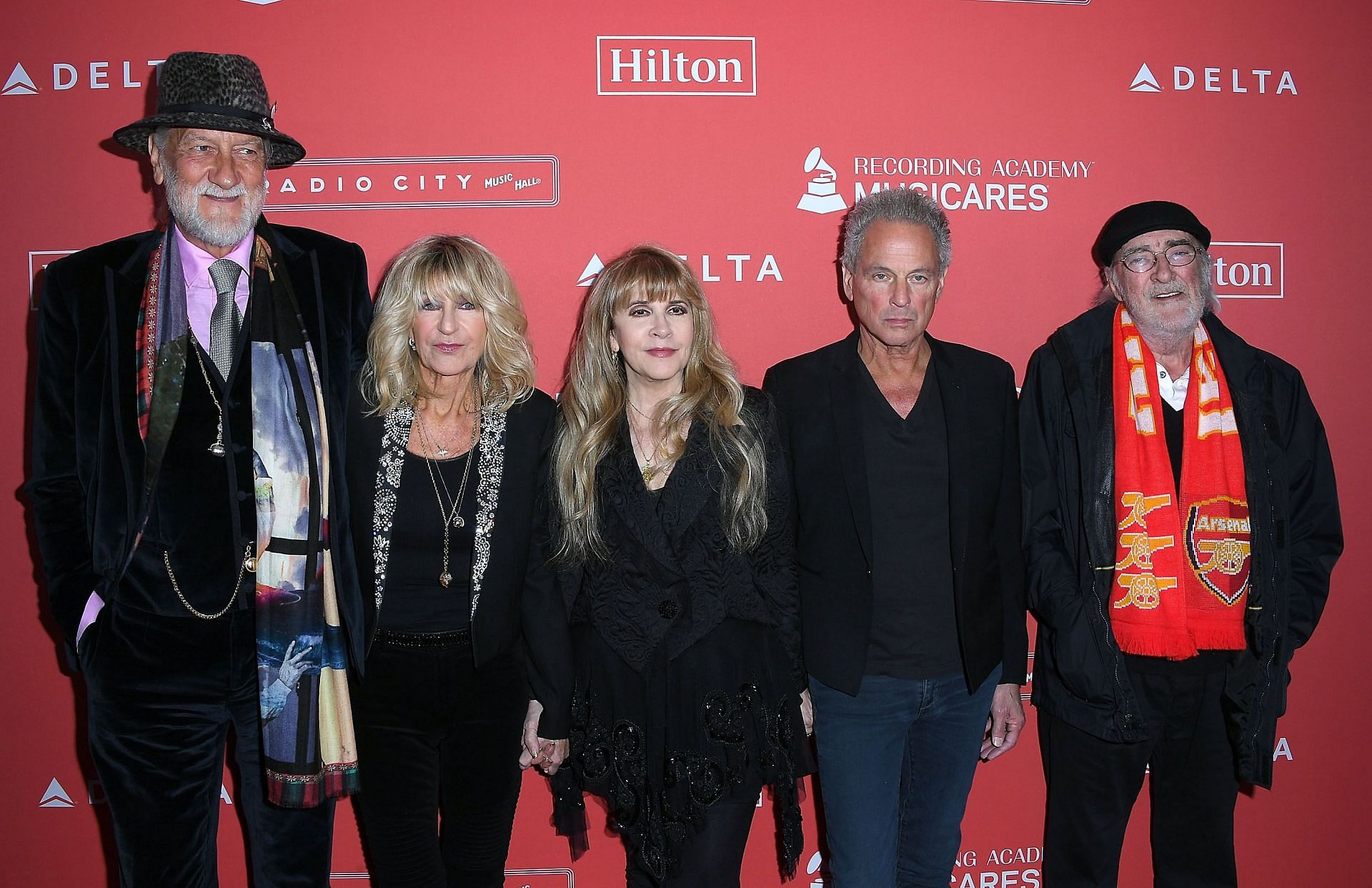 Fleetwood Mac members at the 60th Annual GRAMMY Awards - MusiCares Person Of The Year Honoring Fleetwood Mac - Arrivals. (Image via Getty/ Steve Granitz)