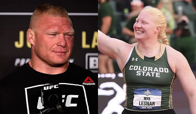 "Superstar of a man, but just dad to me"- Mya Lesnar opens up about handling the pressure of being Brock Lesnar's daughter