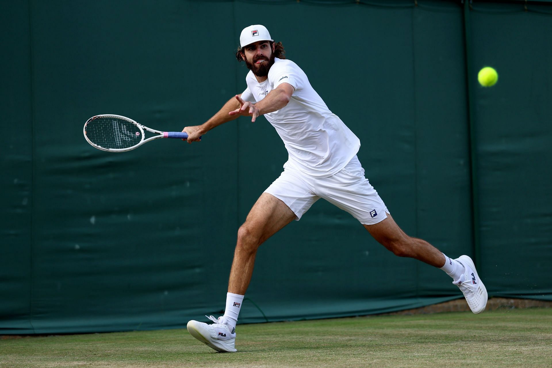 Opelka in action at the 2025 Wimbledon (Image Source: Getty)
