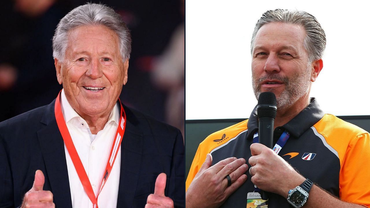 Mario Andretti and Zak Brown | Image via Getty