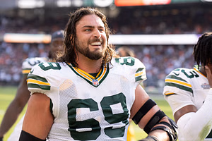 David Bakhtiari seemingly takes a jab at Aaron Rodgers while congratulating Jordan Love on getting married to Ronika Stone