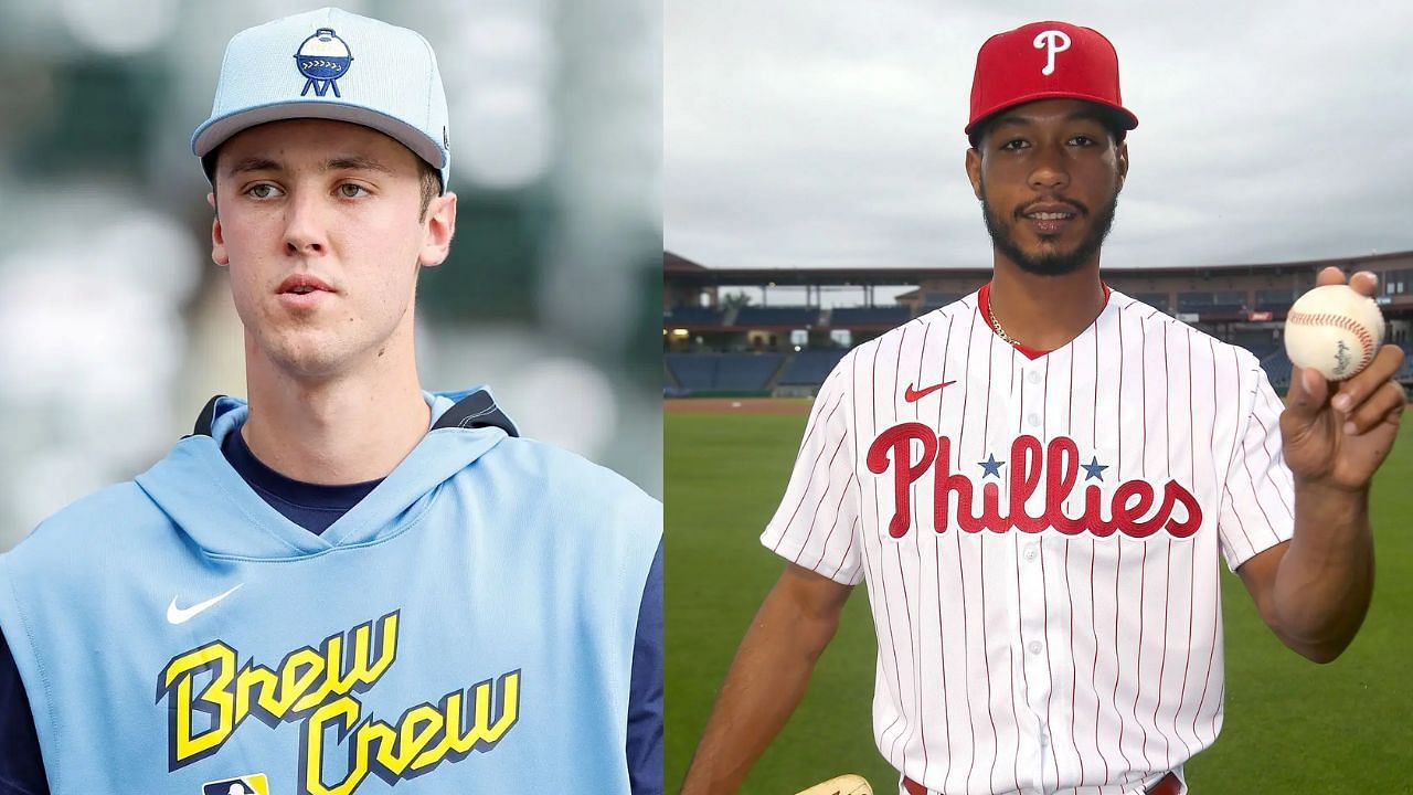 Jacob Misiorowski (L), Christopher Sanchez (R) (Images from - Getty)