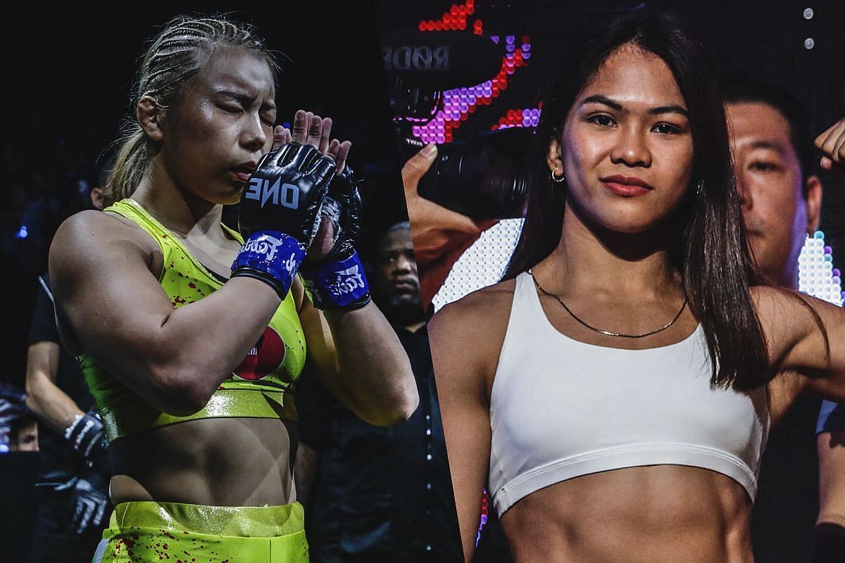 (From left) Ayaka Miura and Denice Zamboanga. [Images courtesy from ONE Championship]