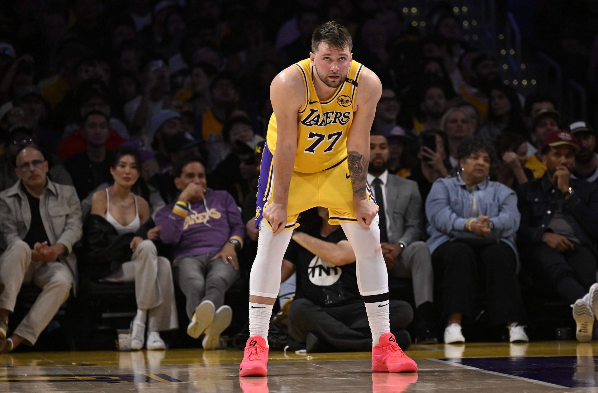 Los Angeles Lakers defeated the Minnesota Timberwolves 94-85 to win game 2 of a first round NBA playoff game. - Source: Getty