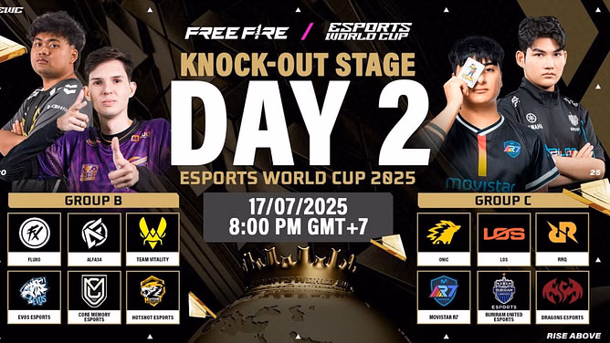 Free Fire World Cup 2025 Knockout Day 2: Livestream, teams, schedule, and how to watch