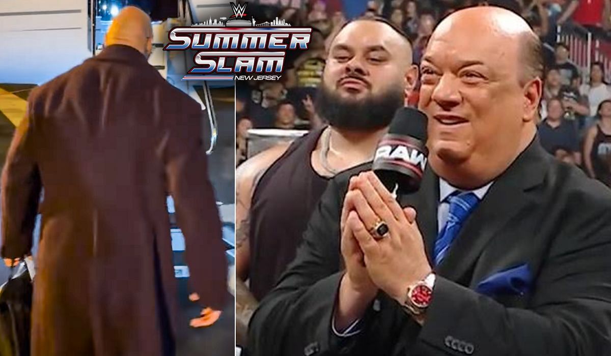 Paul Heyman is leading Seth Rollins faction in his absence. [Image credits: WWE.com, official YouTube channel and star Instagram]