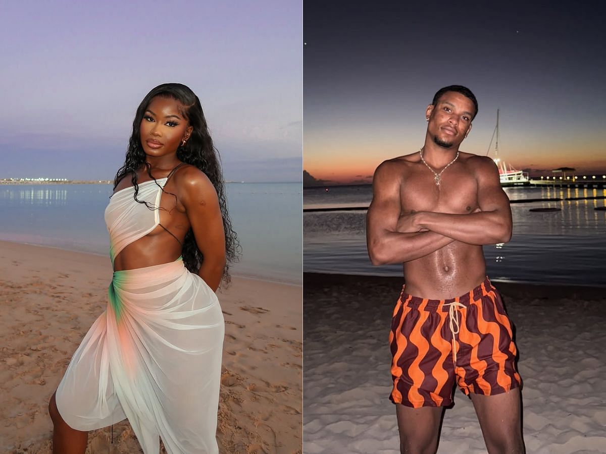 Billykiss and Cach from Love Island UK season 12 (Image via Instagram/@billykiss, @cacherel_)