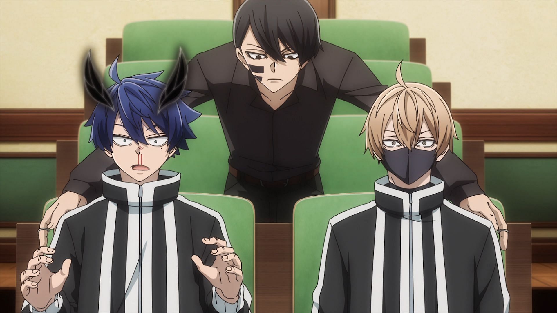 Naito, Shiki, and Jin as seen in Tougen Anki (Image via Studio Hibari)