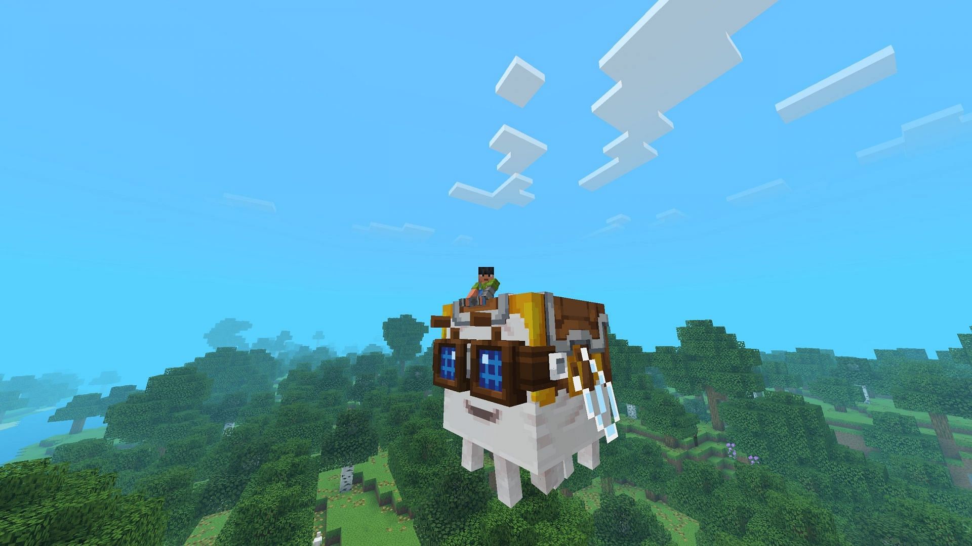 Actions &amp; Stuff completely changes how Minecraft Bedrock looks and feels (Image via Sportskeeda Gaming || Mojang Studios)