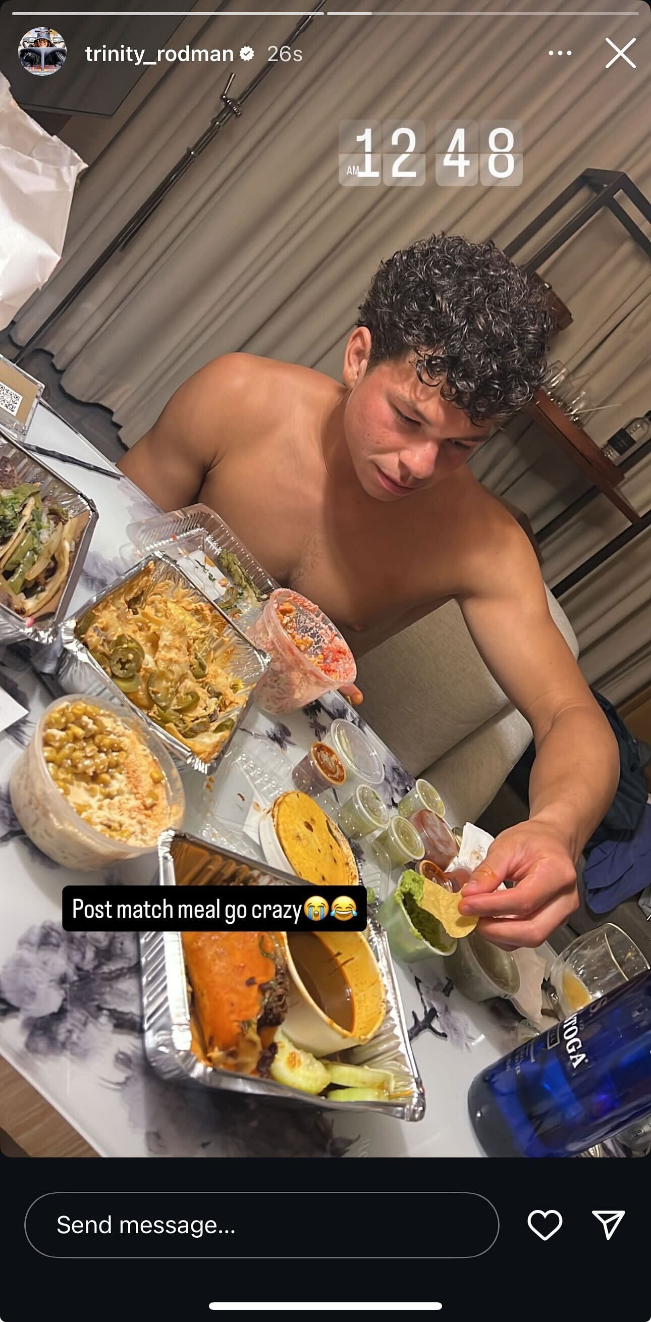 Trinity Rodman&#039;s Instagram story