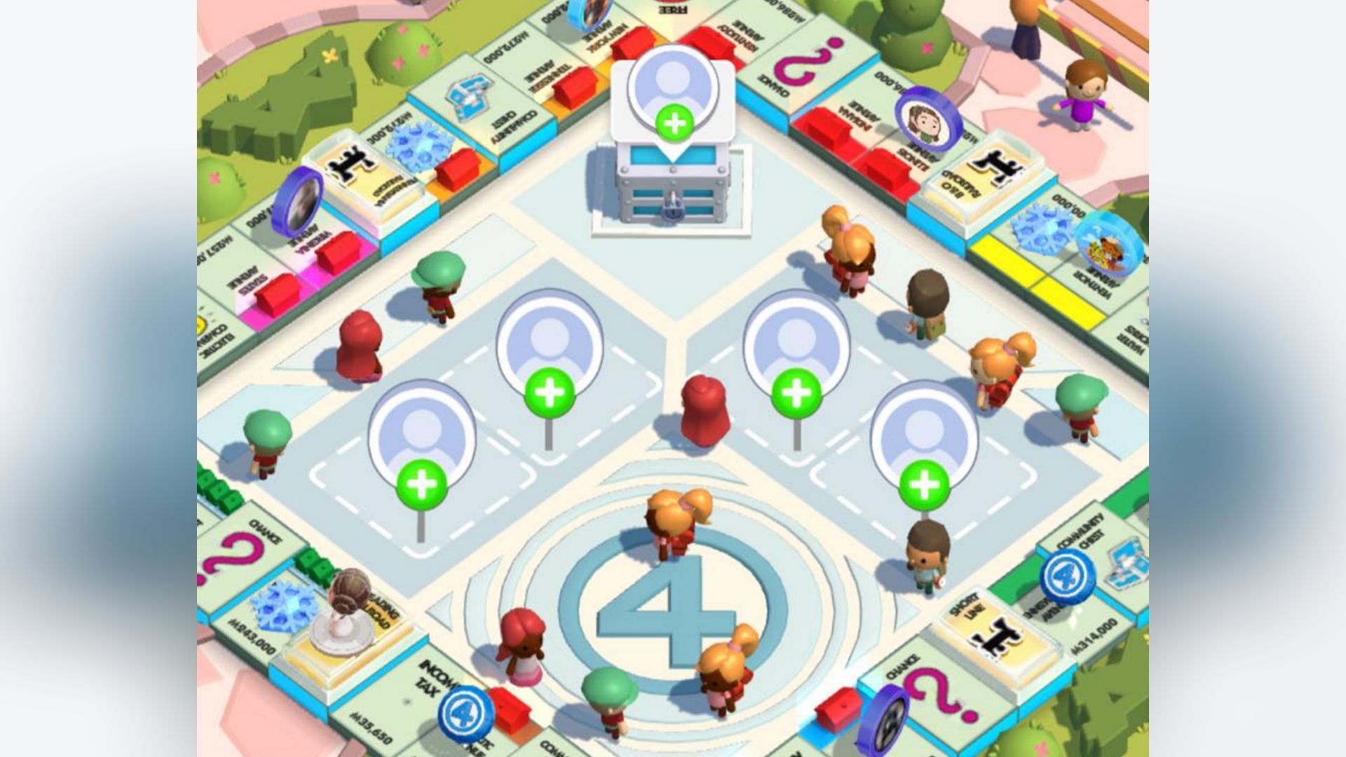 Adding partners in the Monopoly Go Fantastic Partners event (Image via Scoepky)