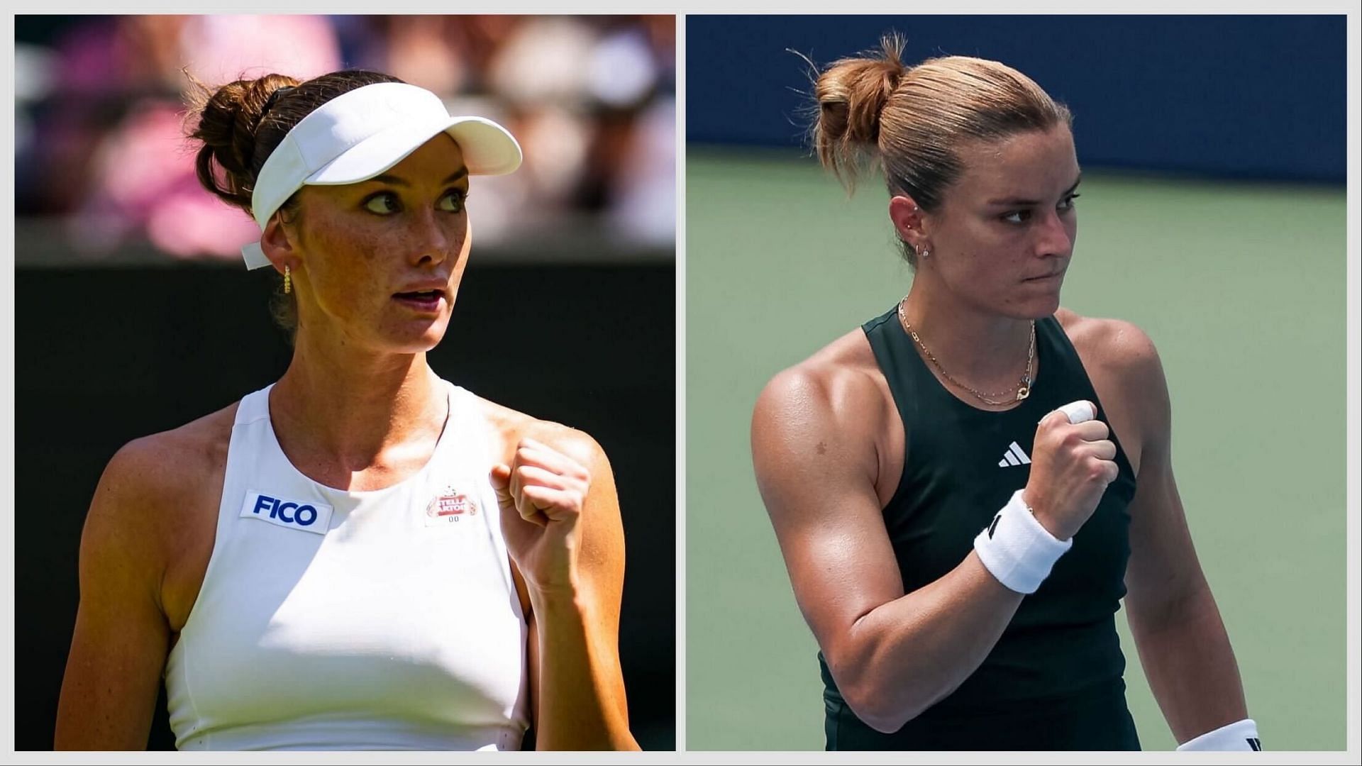 Carson Branstine vs Maria Sakkari is one of the first-round matches at the Canadian Open 2025. (Photos: Getty)